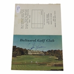 Jack Nicklaus Signed Vintage 1960’s Balustrol Scorecard JSA COA #Q49494