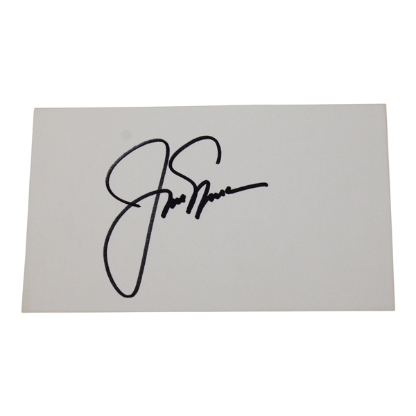 Jack Nicklaus Signed Index Card JSA ALOA