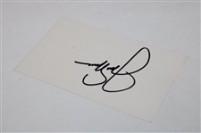 Jack Nicklaus Signed Index Card JSA ALOA