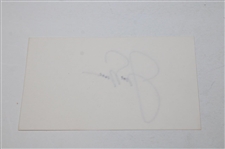Jack Nicklaus Signed Index Card JSA ALOA