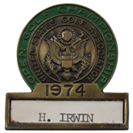Champion Hale Irwin's 1974 US Open 'Massacre' at Winged Foot Contestant Badge