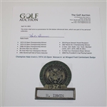 Champion Hale Irwin's 1974 US Open 'Massacre' at Winged Foot Contestant Badge