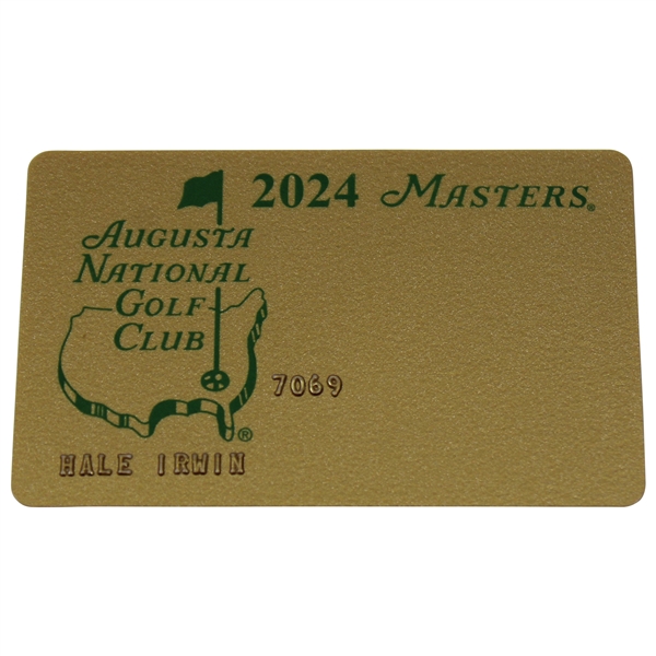Hale Irwins Personal 2024 Masters Tournament Credit Card