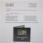Hale Irwin's Personal 1990 Special Inaugural PGA Tour Pro Set Cards w/Binder