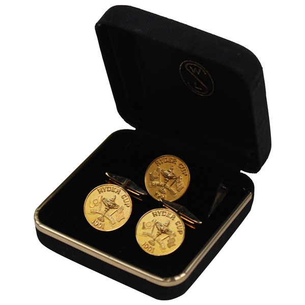 Hale Irwins Personal 1991 Ryder Cup at Kiawah Island Cuff Links & Pin