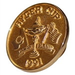 Hale Irwin's Personal 1991 Ryder Cup at Kiawah Island Cuff Links & Pin