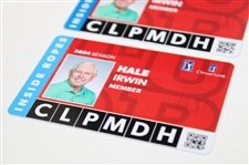 Hale Irwin's Personal 2024 PGA Tour Season Member Credential Inside Ropes Cards