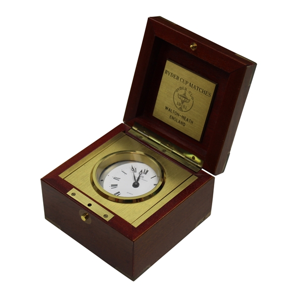 Hale Irwins Personal 1981 Ryder Cup at Walton Heath Matthew Norman Quartz Desk Clock
