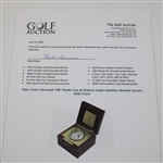 Hale Irwin's Personal 1981 Ryder Cup at Walton Heath Matthew Norman Quartz Desk Clock