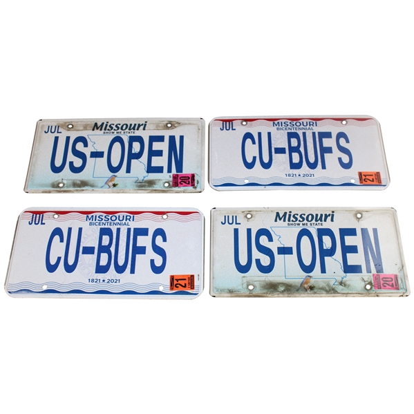 Hale Irwins Personal Missouri US Open Vehicle License Plates