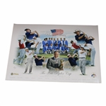 Hale Irwins Dave Stockton Signed 1991 Ryder Cup at Kiawah Island Posters w/Captain JSA ALOA