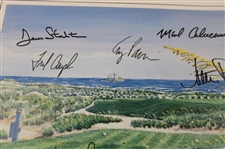 Hale Irwin's Signed 1991 Ryder Cup Team USA at Kiawah Island Poster JSA ALOA