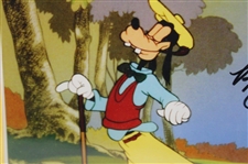 Goofy Voice Actor Bill Farmer Signed 'Goofy Finding the Right One' Sericel w/'Goofy' - Framed JSA ALOA