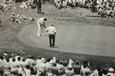 Jack Nicklaus 1979 US Open at Inverness Club 18th Green - Framed Photo