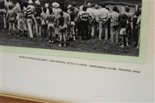 Jack Nicklaus 1979 US Open at Inverness Club 18th Green - Framed Photo