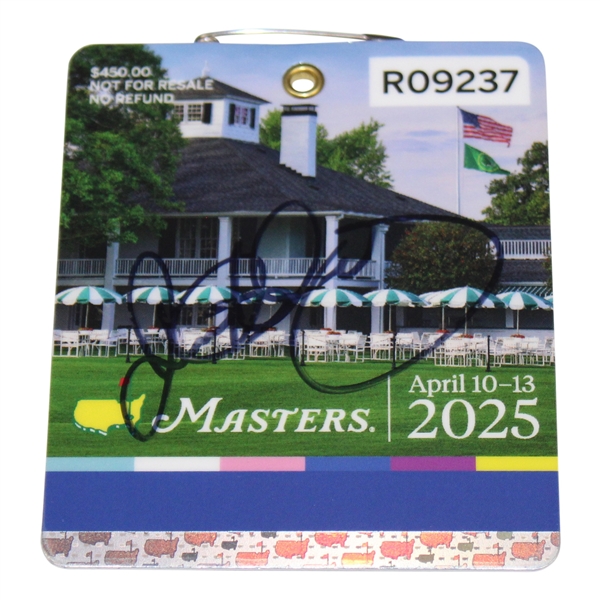 Rory McIlroy Signed 2025 Masters Tournament Series Badge #R09237 JSA ALOA