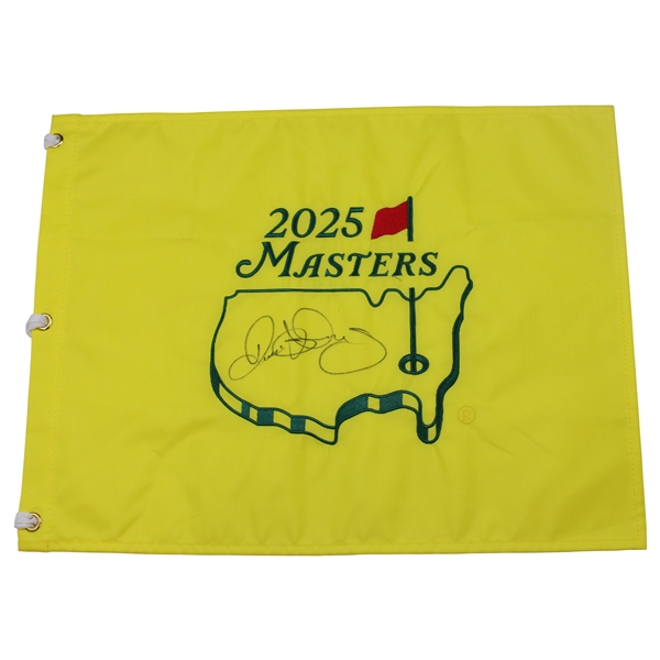 Rory McIlroy Signed 2025 Masters Tournament Embroidered Flag JSA ALOA