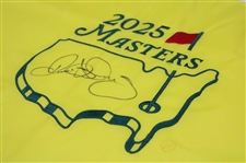 Rory McIlroy Signed 2025 Masters Tournament Embroidered Flag JSA ALOA