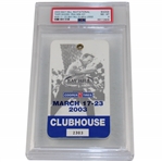 2003 Bay Hill Invitational Badge Tiger PGA Win #37 PSA NM-MT 8