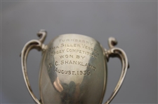 1935 Turnberry Sma Siller Vessel Bogey Competition Sterling Silver Trophy Won by D.C. Shankland