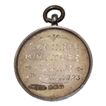 1923 Skegness Miniature Course Sterling Silver Medal - June 4th