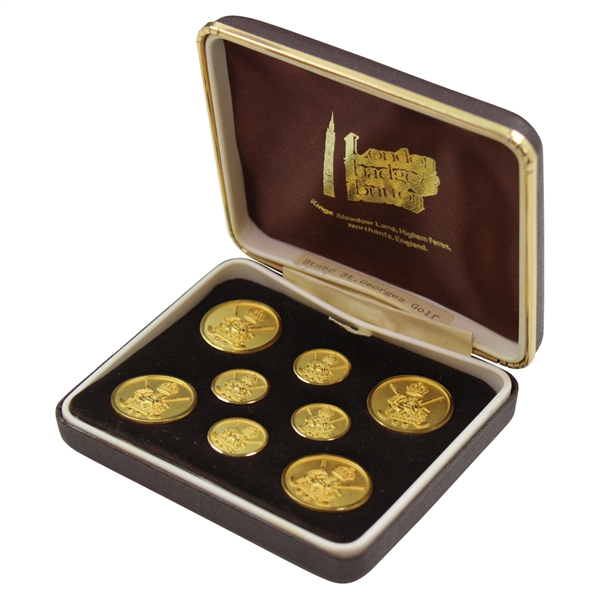 Royal St. Georges Golf Jacket Buttons in London Badge Button Case