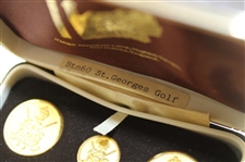 Royal St. Georges Golf Jacket Buttons in London Badge Button Case