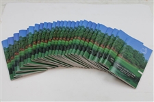 Twenty-Seven (27) 2001 Masters Tournament Spectator Guides - Tiger Woods Winner