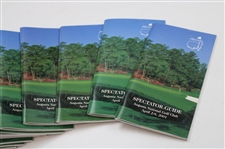 Twenty-Seven (27) 2001 Masters Tournament Spectator Guides - Tiger Woods Winner
