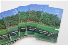 Twenty-Seven (27) 2001 Masters Tournament Spectator Guides - Tiger Woods Winner