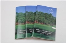 Twenty-Seven (27) 2001 Masters Tournament Spectator Guides - Tiger Woods Winner
