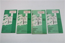 Ten (10) Masters Tournament Spectator Guides - 1980-1995 Various Years