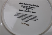Nine (9) Golf Collectors (Heritage) Society Member Gifts Inc. Plates, Sword, Tiles, Bags & more