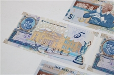 Four (4) Old Tom Morris & Jack Nicklaus RBS 5lb Notes with Envelopes
