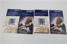 Four (4) Old Tom Morris & Jack Nicklaus RBS 5lb Notes with Envelopes