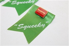 Three (3) Squeeky Leukemia Society of America Ribbons w/Pins for Support & Awareness