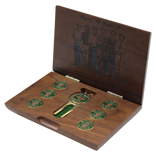 1993 US Open at Baltusrol Ball Markers w/Divot Tool Past Champions Wood Engraved Set