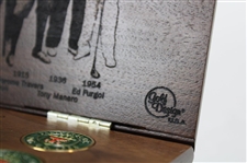 1993 US Open at Baltusrol Ball Markers w/Divot Tool Past Champions Wood Engraved Set