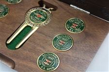 1993 US Open at Baltusrol Ball Markers w/Divot Tool Past Champions Wood Engraved Set
