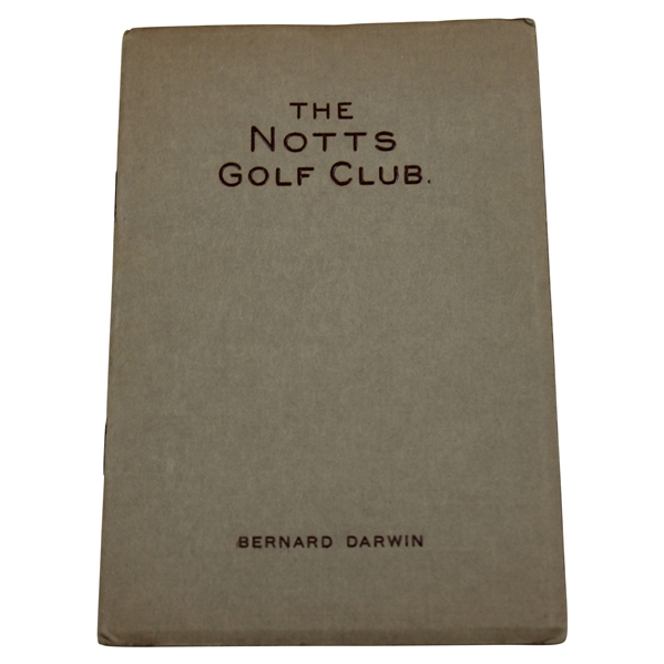 1925 The Notts Golf Club Booklet by Bernard Darwin