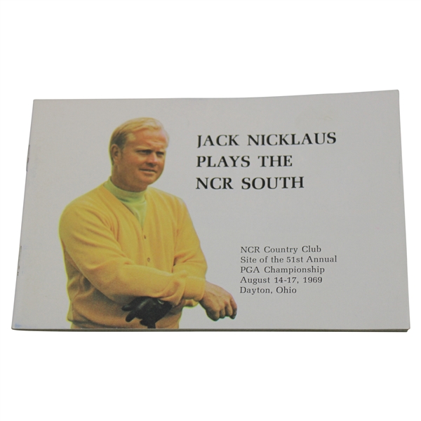 1969 Jack Nicklaus Plays the NCR South Booklet Showing Holes & Playability