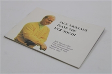 1969 'Jack Nicklaus Plays the NCR South' Booklet Showing Holes & Playability