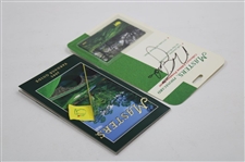 Nick Faldo Singed Unopened Masters Phonecard w/2005 Masters Tournament Yardage Guide