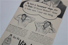 Working Out' with Ben Hogan Vitalis '60-Second Workout' Advert Clipping