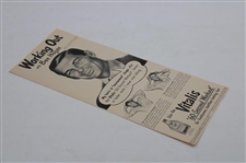 Working Out' with Ben Hogan Vitalis '60-Second Workout' Advert Clipping