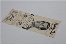 Working Out' with Ben Hogan Vitalis '60-Second Workout' Advert Clipping