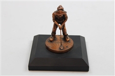 Pinehurst Putter Boy Bronze Balfour Miniature Sundial Statue