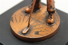 Pinehurst Putter Boy Bronze Balfour Miniature Sundial Statue
