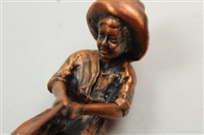 Pinehurst Putter Boy Bronze Balfour Miniature Sundial Statue