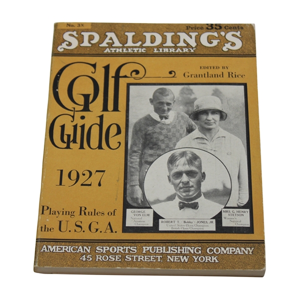 1927 Spaldings Athletic Library No 3X Book